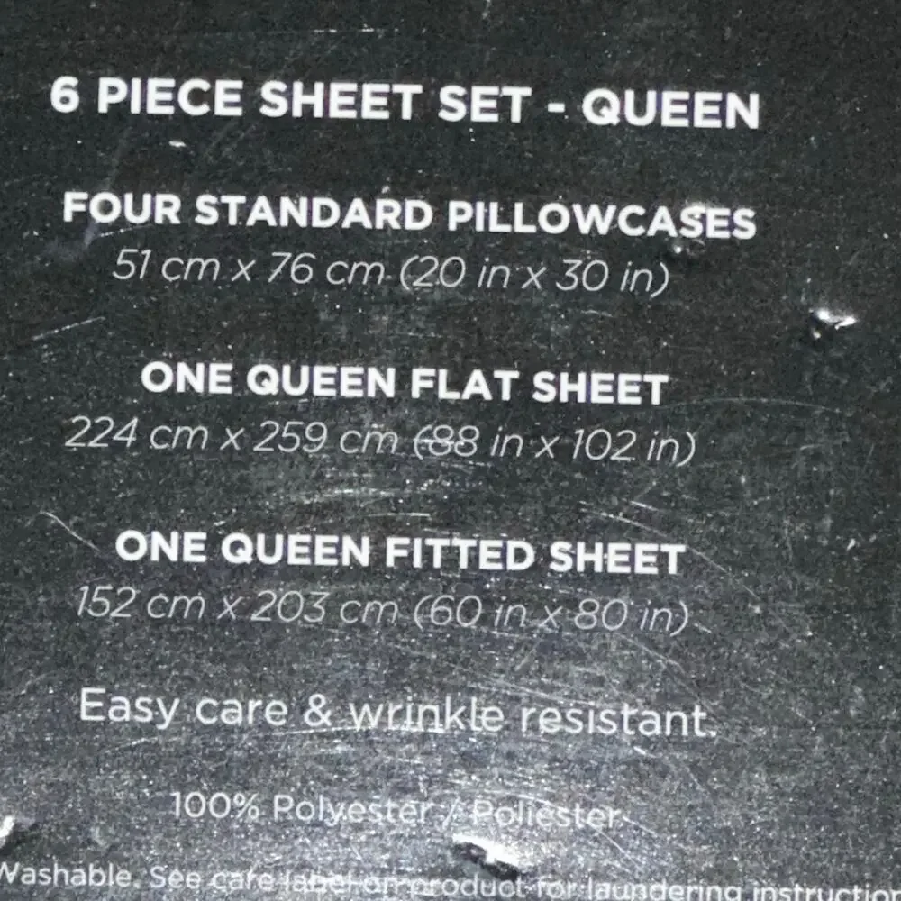 Betsey Johnson White Teddy Bear & Red Cherry Queen Sheet Set